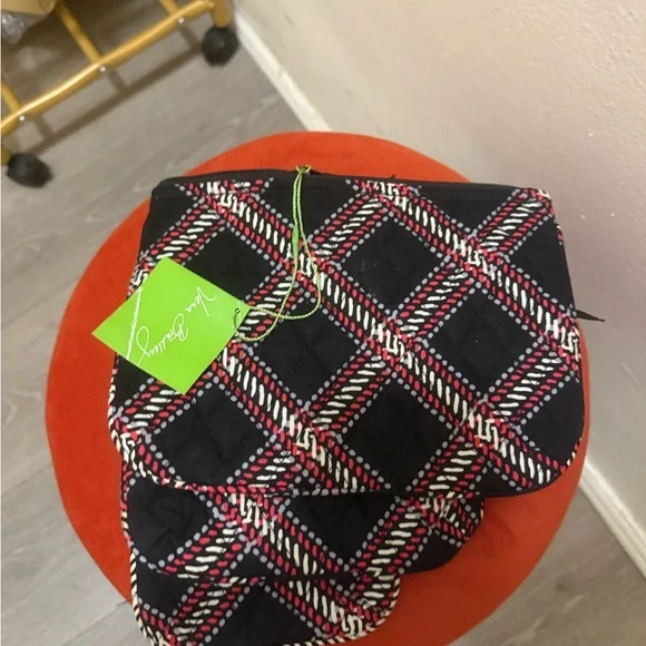 Vera Bradley Plaid Quilted Pouch Set - Picture 2 of 3